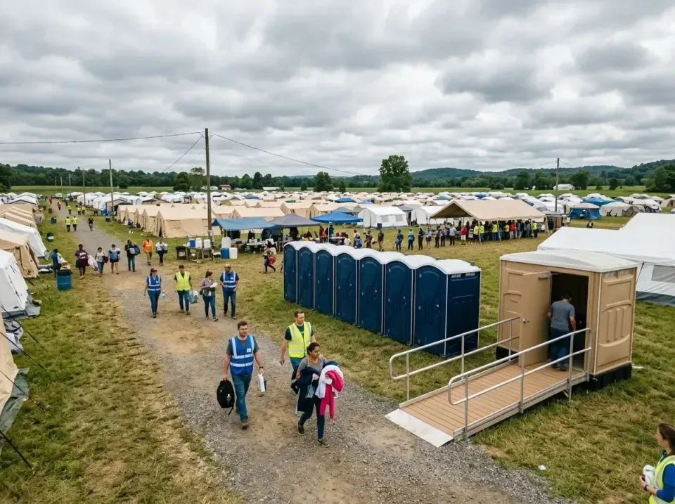 disaster-relief-camp-restrooms-010 — frequently asked questions, Dumpster & Portable Bathrooms Rental in Winfield, WV